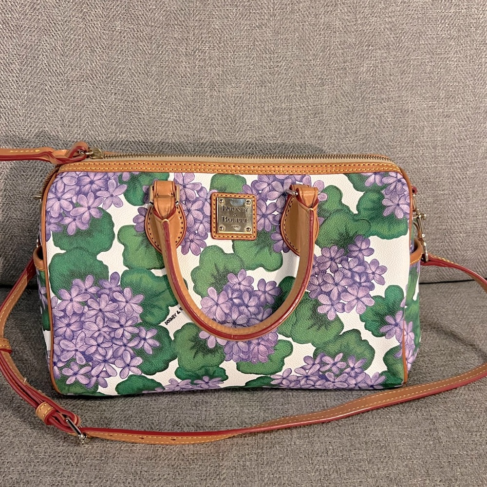 Rare Dooney And Bourke Hydrangea satchel